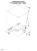 SUSPENSION Diagram and Parts List for GVW9959KL2  Whirlpool Washer