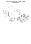 TOP GRILLE AND UNIT COVER Diagram and Parts List for KSSS36QDW02  KitchenAid Refrigerator