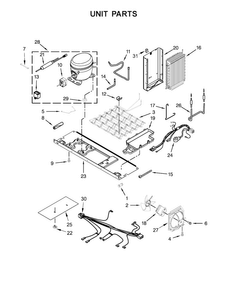 Part Location Diagram of W10251503 Whirlpool EVAPORATOR