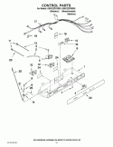 CONTROL PARTS Diagram and Parts List for KSRV22FVMS03  KitchenAid Refrigerator