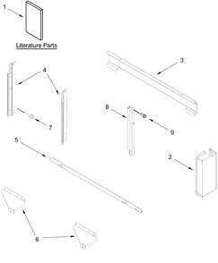 Part Location Diagram of W11698457 Whirlpool Tech Sheet