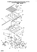 COMPARTMENT SEPARATOR Diagram and Parts List for KTRS22QAWH03  KitchenAid Refrigerator