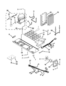 Unit Parts Diagram and Parts List for WRS321CDBM00  Whirlpool Refrigerator