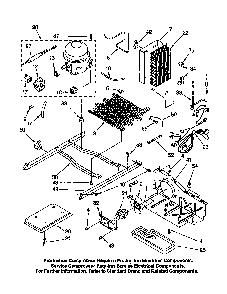Unit Diagram and Parts List for 10652242102  Kenmore Refrigerator