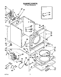 SECTION Diagram and Parts List for REL5646AW0  Roper Dryer