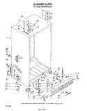 CABINET Diagram and Parts List for ED26SSXLWR0  Whirlpool Refrigerator