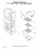 FREEZER LINER PARTS Diagram and Parts List for ED2FHEXVB01  Whirlpool Refrigerator