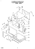 LOWER OVEN Diagram and Parts List for KEBI241BBL1  KitchenAid Wall Oven