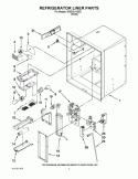 REFRIGERATOR LINER PARTS Diagram and Parts List for GI5SVAXVQ02  Whirlpool Refrigerator