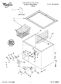 SECTION Diagram and Parts List for EH100FXGW05  Whirlpool Freezer