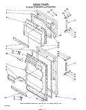 DOOR Diagram and Parts List for ET12ECXPWR1  Whirlpool Refrigerator