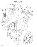BULKHEAD Diagram and Parts List for KGYE800TAL0  KitchenAid Dryer