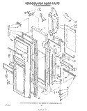 REFRIGERATOR DOOR Diagram and Parts List for ED26MMXRWR2  Whirlpool Refrigerator