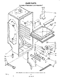 LINER Diagram and Parts List for ET14DCXLWR1  Whirlpool Refrigerator
