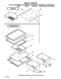 SHELF PARTS Diagram and Parts List for W8RXNGMWL01  Whirlpool Refrigerator