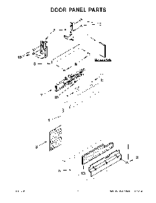 Door panel parts Diagram and Parts List for 66514545N711  Kenmore Dishwasher
