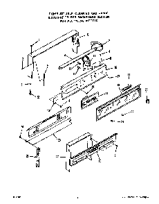 Backguard Diagram and Parts List for 1395*3A  Roper Range