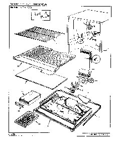 01 - Freezer Compartment Diagram and Parts List for NT21L6A  Whirlpool Refrigerator