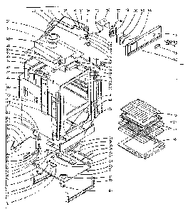 Body Section Diagram and Parts List for 15530815  Kenmore Range