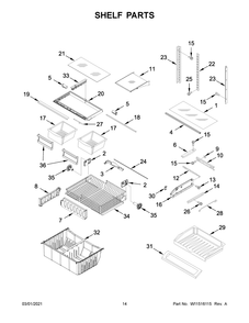 Part Location Diagram of W11483210 Whirlpool SHELF-GLAS