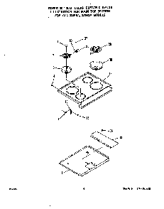 Main Top Diagram and Parts List for 2354*3A  Roper Range