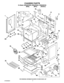 CHASSIS PARTS Diagram and Parts List for KERS206XSS2  KitchenAid Range