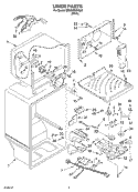 LINER Diagram and Parts List for ER9SHKXKQ02  Whirlpool Refrigerator