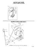 WATER PUMP , WATER SYSTEM (SUDS) Diagram and Parts List for LA5715XPW3  Whirlpool Washer