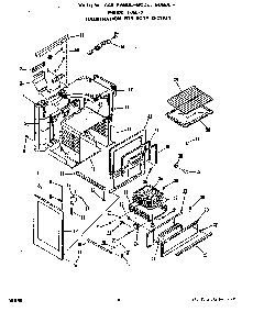 Body Diagram and Parts List for F6557*0  Roper Range