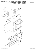 DOOR AND PANEL PARTS Diagram and Parts List for KUDU02FRBL2  KitchenAid Dishwasher