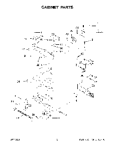 Cabinet Parts Diagram and Parts List for KRFC300ESS06  KitchenAid Refrigerator