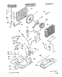 UNIT, LITERATURE Diagram and Parts List for CAH18WC41  Crosley Air Conditioner