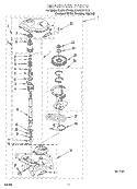 GEARCASE Diagram and Parts List for KAWS677EQ0  KitchenAid Washer