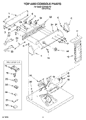 SECTION Diagram and Parts List for LEB6300LW0  Whirlpool Dryer