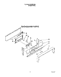 BACKGUARD Diagram and Parts List for SF330PEWQ0  Whirlpool Range