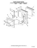Part Location Diagram of W10137043 Whirlpool Hinge Cover - Left Side