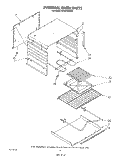 INTERNAL OVEN Diagram and Parts List for RF3010XVW0  Whirlpool Range