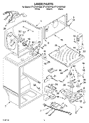 Part Location Diagram of 2187567 Whirlpool HARNS-WIRE