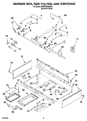 Part Location Diagram of 8285358 Whirlpool SUPPORT