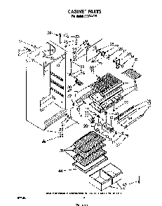 Cabinet Diagram and Parts List for 8617*0B  Roper Refrigerator