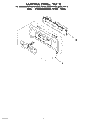Part Location Diagram of WPW10438751 Whirlpool Electronic Clock Oven Control
