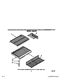 SHELF Diagram and Parts List for RT18EKRXW01  Roper Refrigerator
