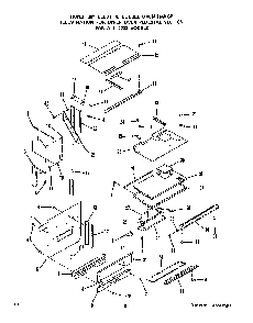 Upper Oven Pedestal Diagram and Parts List for 2733*0A  Roper Range