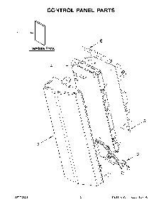 Control Panel Parts Diagram and Parts List for KMHP519ESS06  KitchenAid Microwave