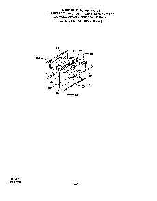 Oven Door Diagram and Parts List for 2233*1A  Roper Range