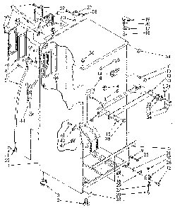 Cabinet Diagram and Parts List for ET18JKXSM05  Whirlpool Refrigerator