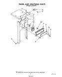 PANEL AND CONTROLS Diagram and Parts List for TU4100XTP1  Whirlpool Trash Compactor