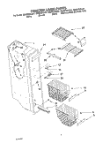 FREEZER LINER PARTS Diagram and Parts List for GS5SHGXLQ01  Whirlpool Refrigerator