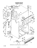 CABINET Diagram and Parts List for ET18DKXTF02  Whirlpool Refrigerator