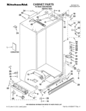 CABINET PARTS Diagram and Parts List for KSSC36QTS06  KitchenAid Refrigerator
